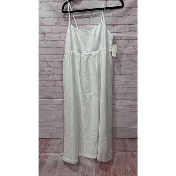 A new day white long dress size large beach vacation summer - Picture 1 of 8